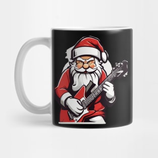 Santa Claus Music Guitar Mug